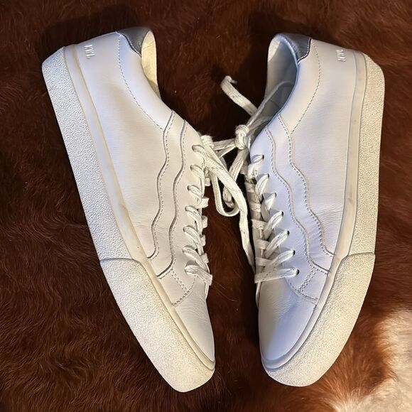 Madewell Sidewalk Low-Top Sneakers in Leather: Wave Edition Size 8 / Pristine - Picture 6 of 11